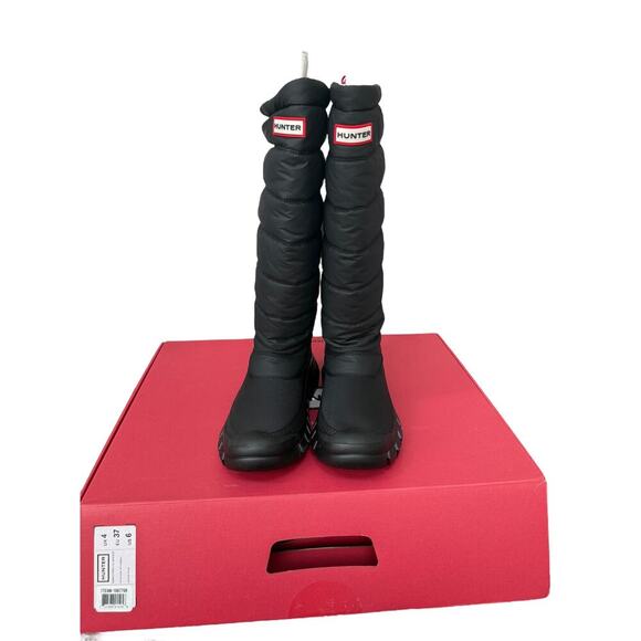 NIB Hunter Women's Black Intrepid Insulated Tall Snow Boots Size 6 - Picture 4 of 11